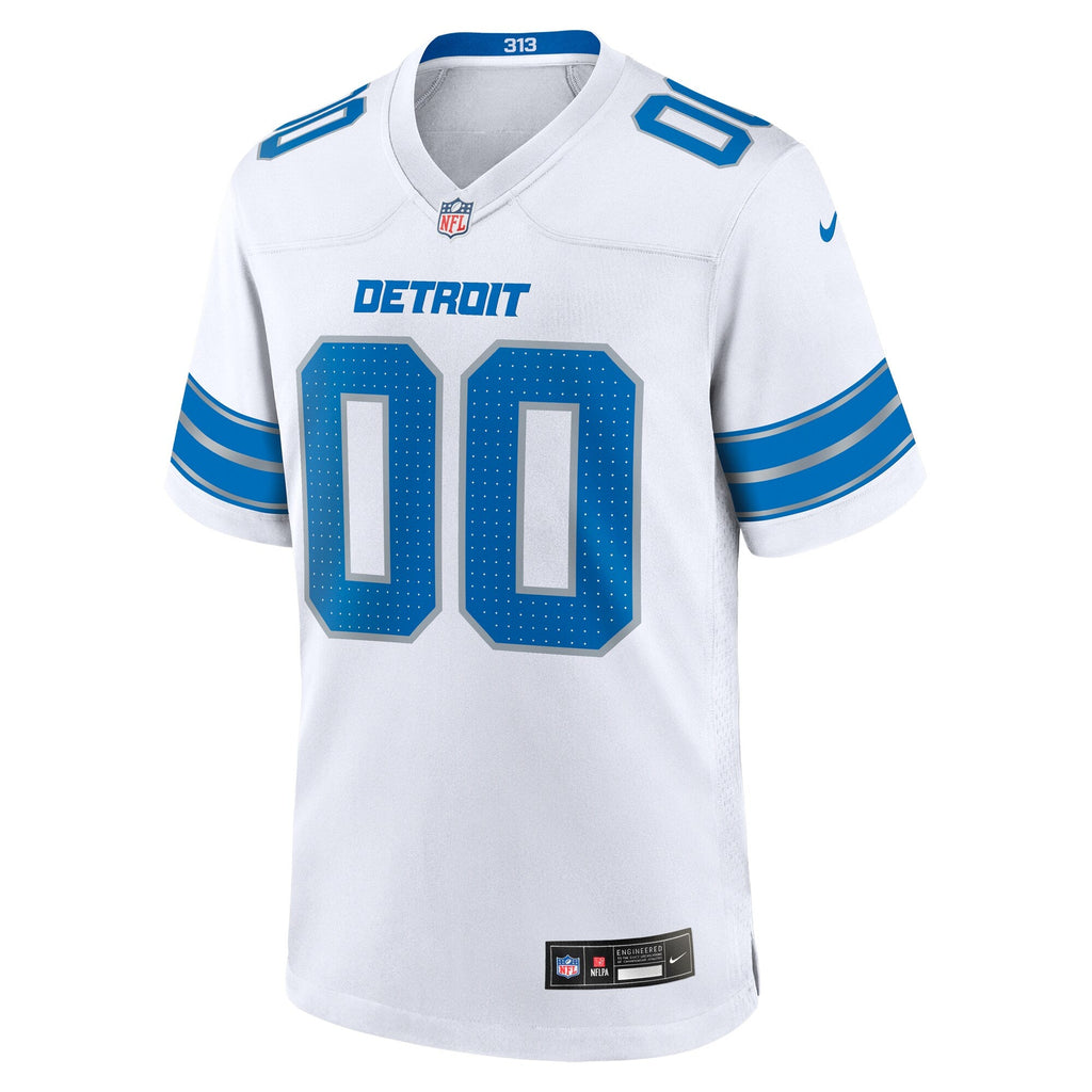 Detroit Lions Nike White Custom Game Jersey