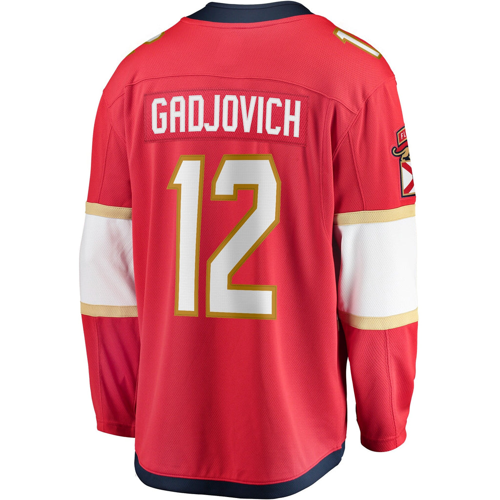 Florida Panthers Jonah Gadjovich Fanatics Red Premier Breakaway Player Jersey