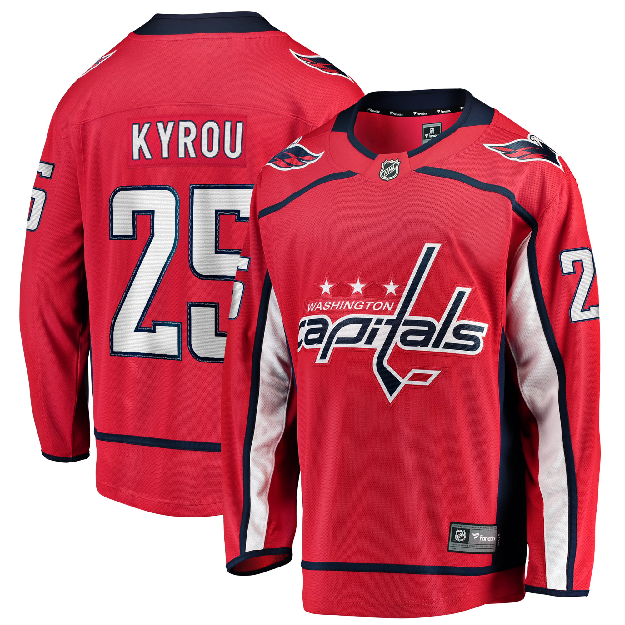 Washington Capitals Jordan Kyrou Fanatics Red Home Breakaway Jersey