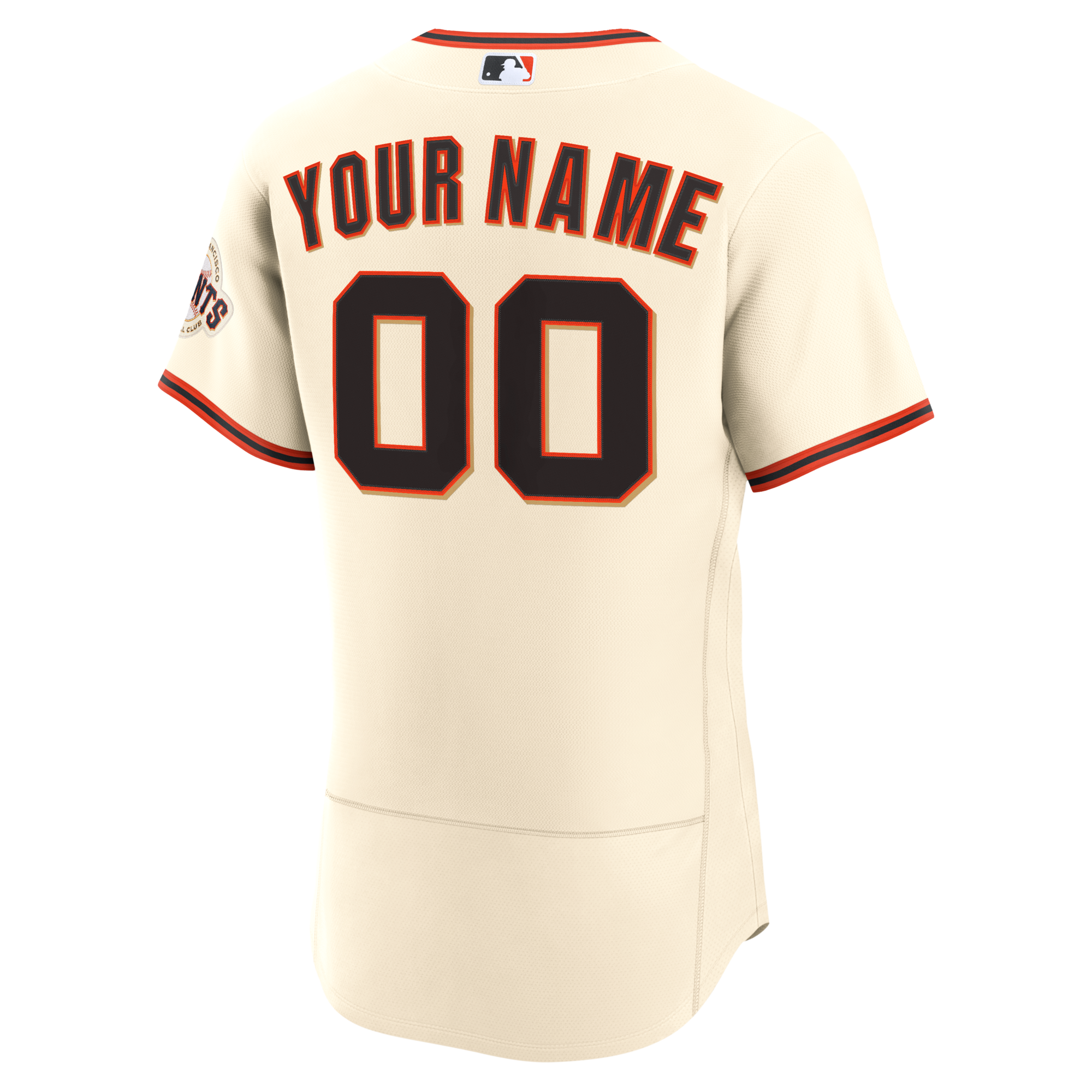 San Francisco Giants Nike Cream Home Authentic Custom Jersey