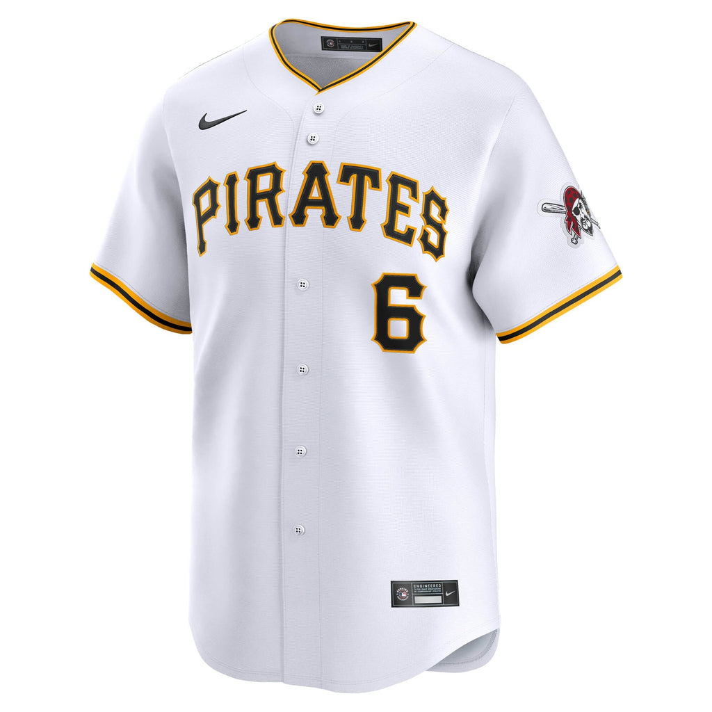 Pittsburgh Pirates Konnor Griffin Nike White Home Limited Jersey