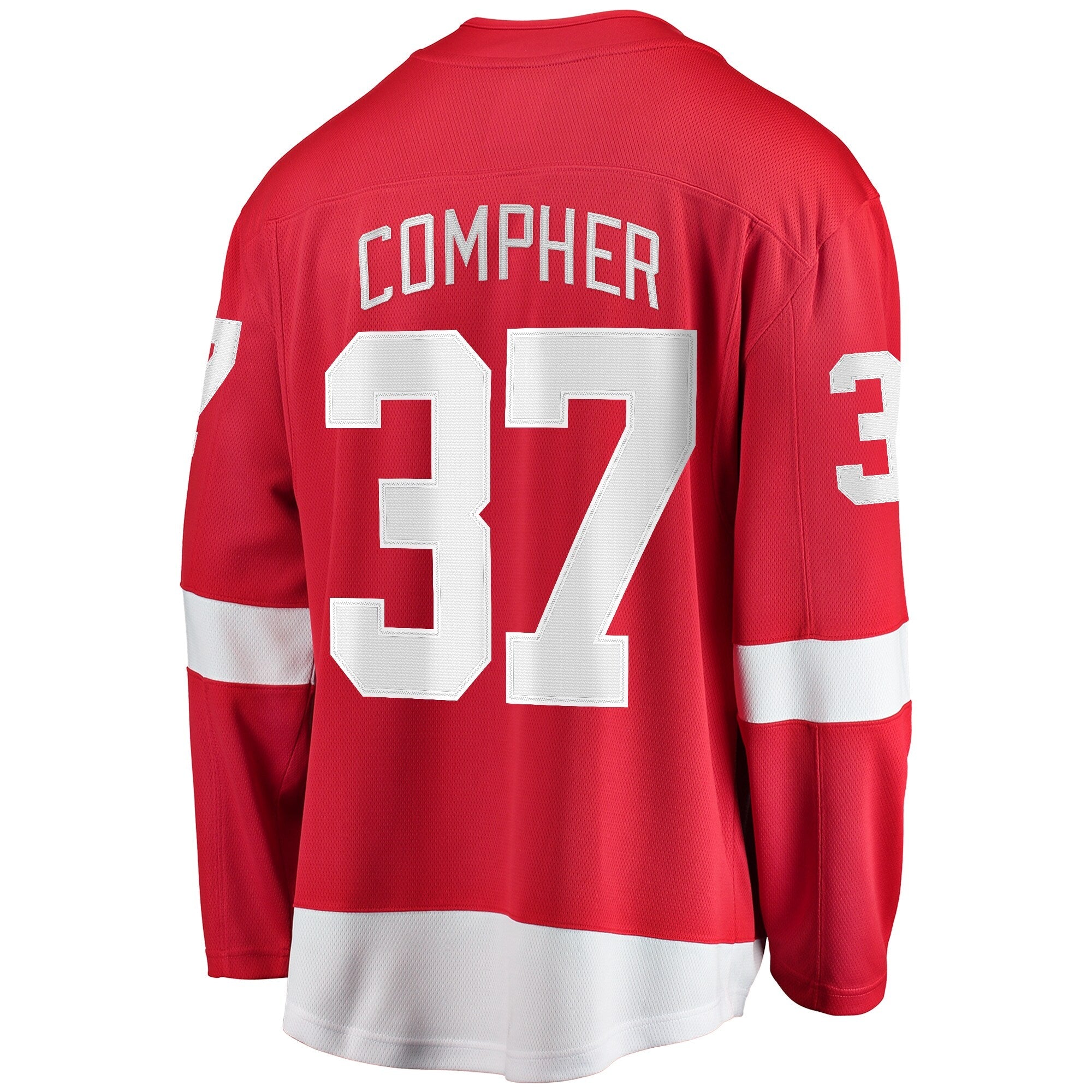 Detroit Red Wings J.T. Compher Fanatics Red Home Breakaway Jersey