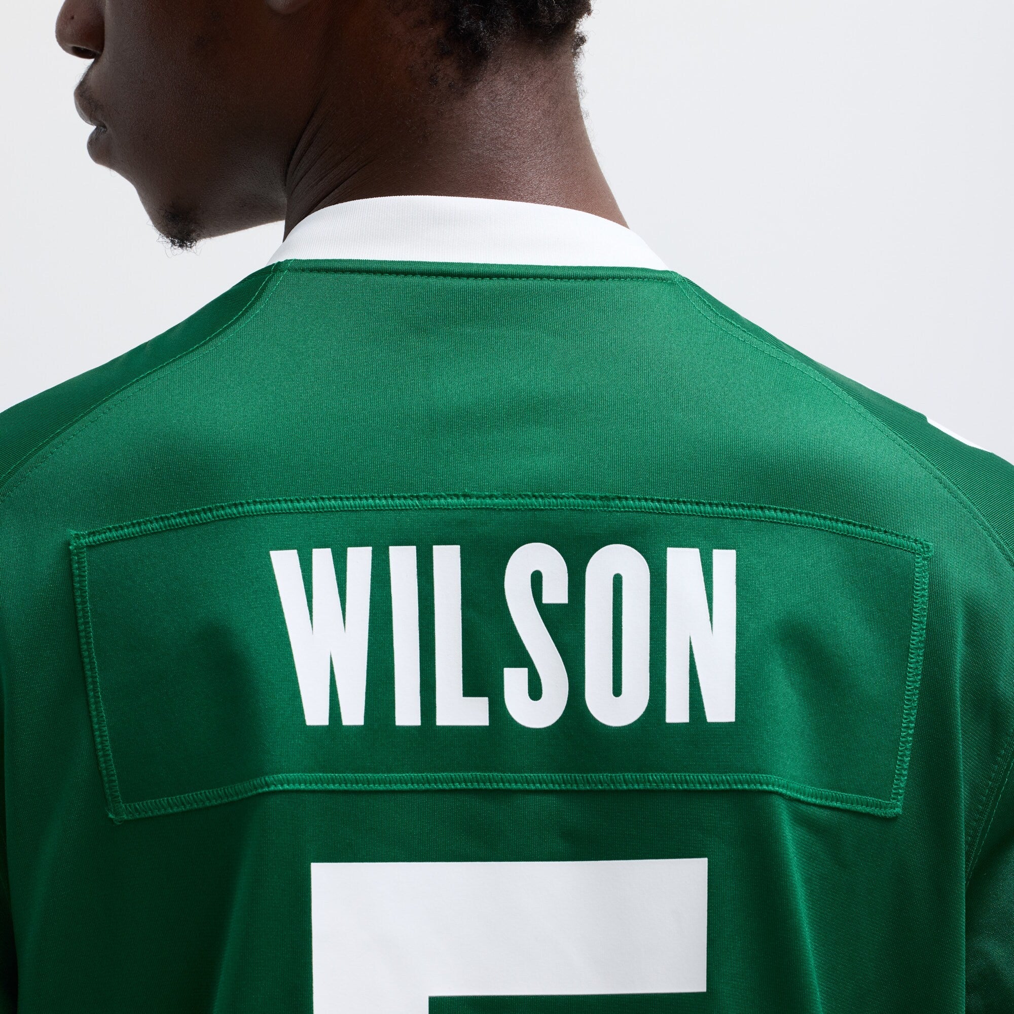 New York Jets Garrett Wilson Nike Legacy Green Game Jersey