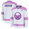 Buffalo Sabres Fanatics White Hockey Fights Cancer Survivor Practice Jersey