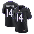 Baltimore Ravens Kyle Hamilton Nike Black Alternate Game Jersey