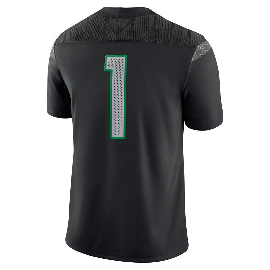 Nike #1 Black Oregon Ducks Game Jersey