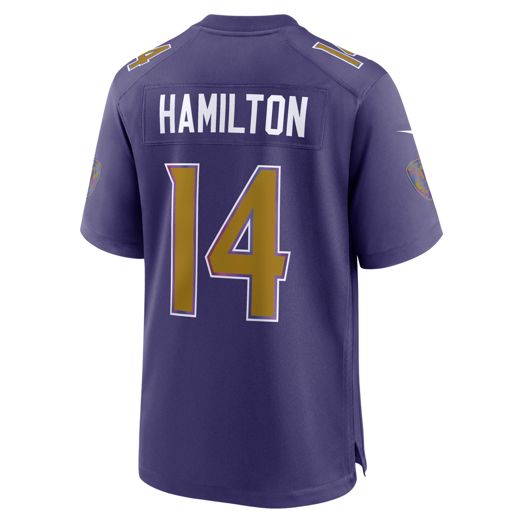 Baltimore Ravens Kyle Hamilton Nike Purple Alternate Game Jersey