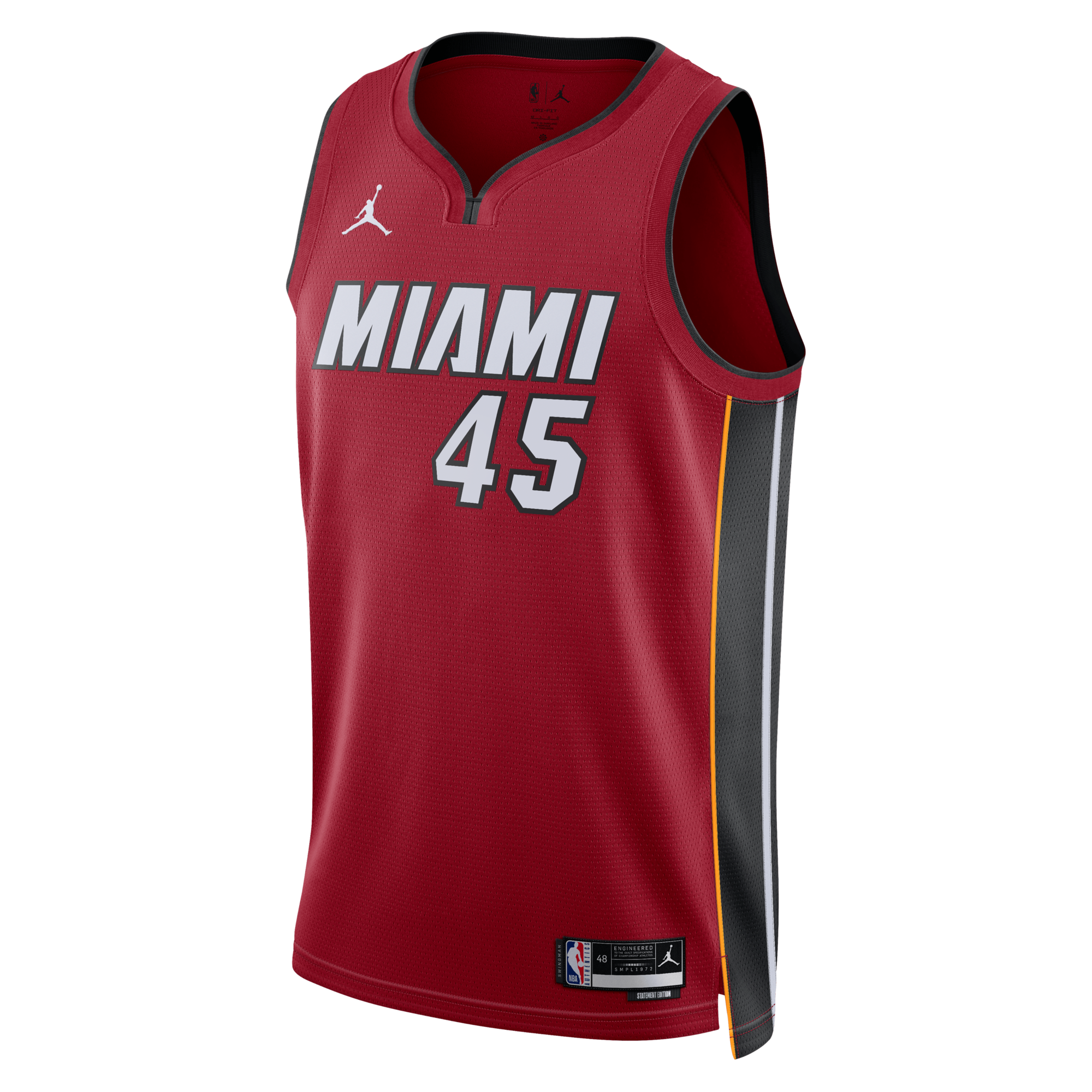 Miami Heat Jordan Brand Statement Edition Swingman Jersey - Red - Davion Mitchell