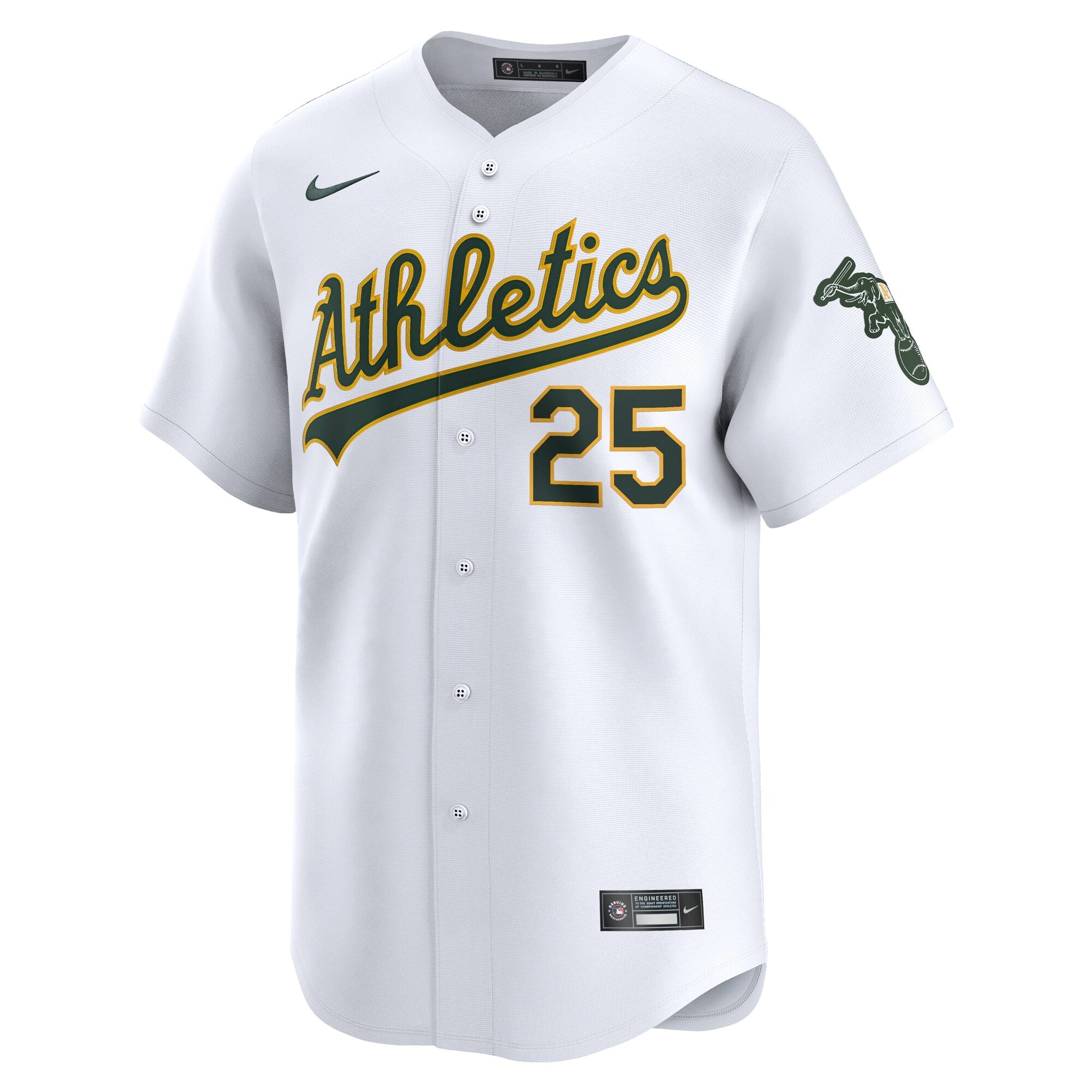 Athletics Brent Rooker Nike White Home Limited Player Jersey