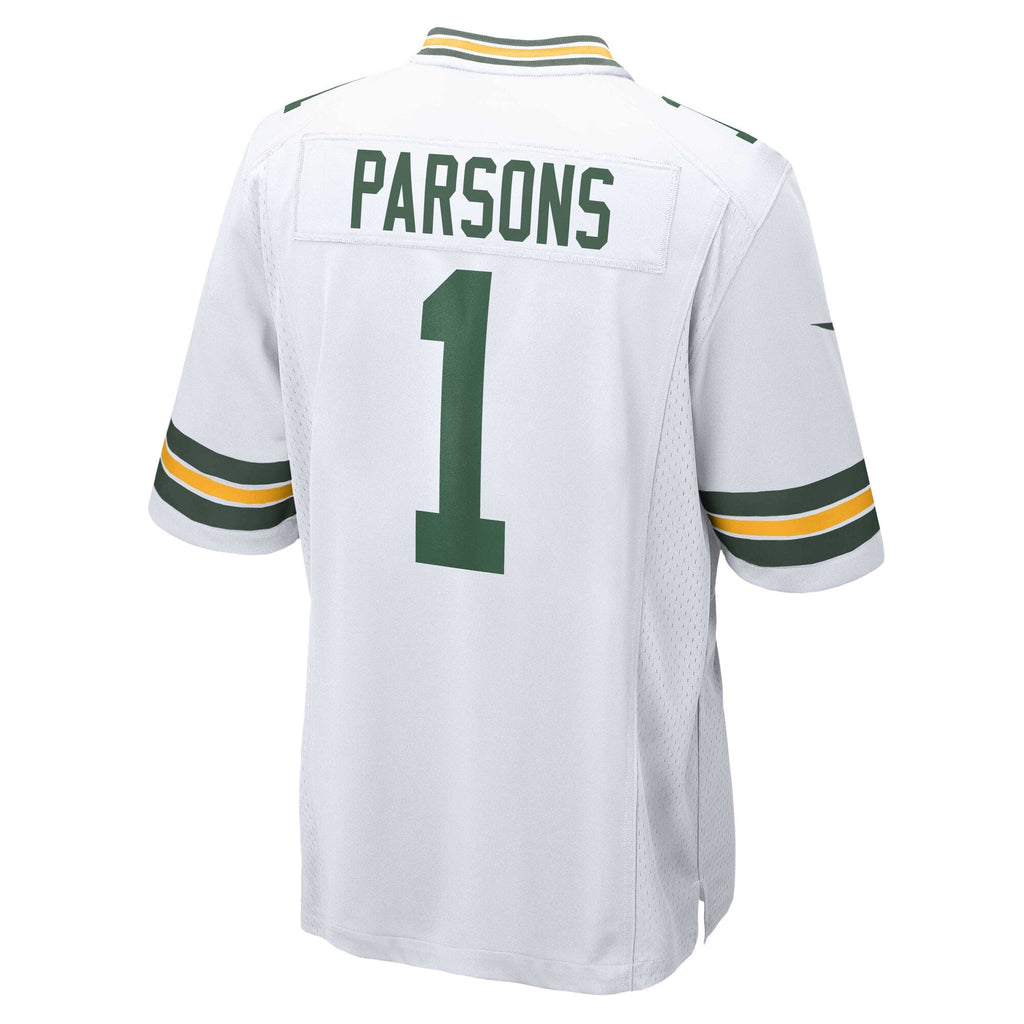 Green Bay Packers Micah Parsons Nike White Game Player Jersey
