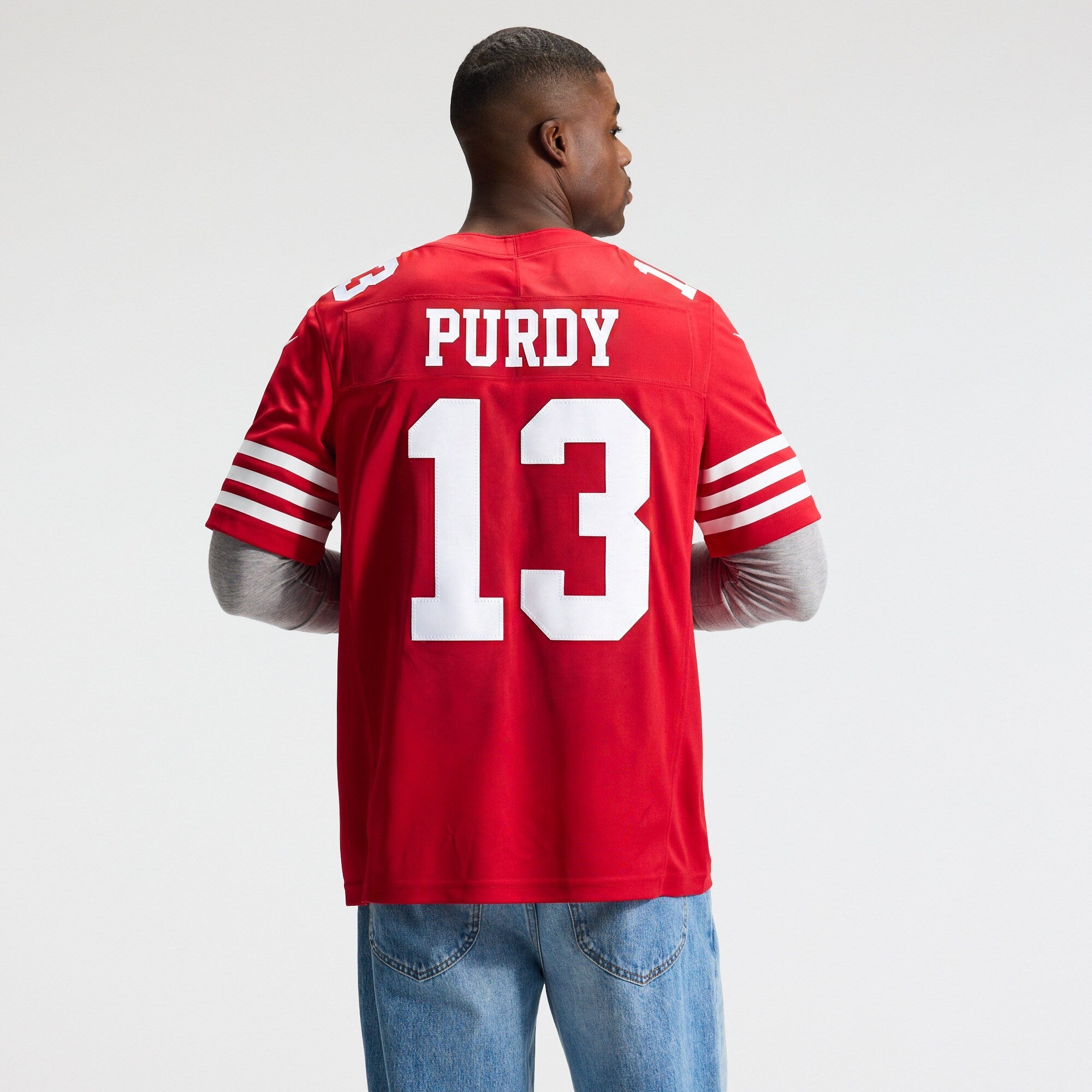 San Francisco 49ers Brock Purdy Nike Scarlet Team Vapor F.U.S.E. Stitched Limited Jersey