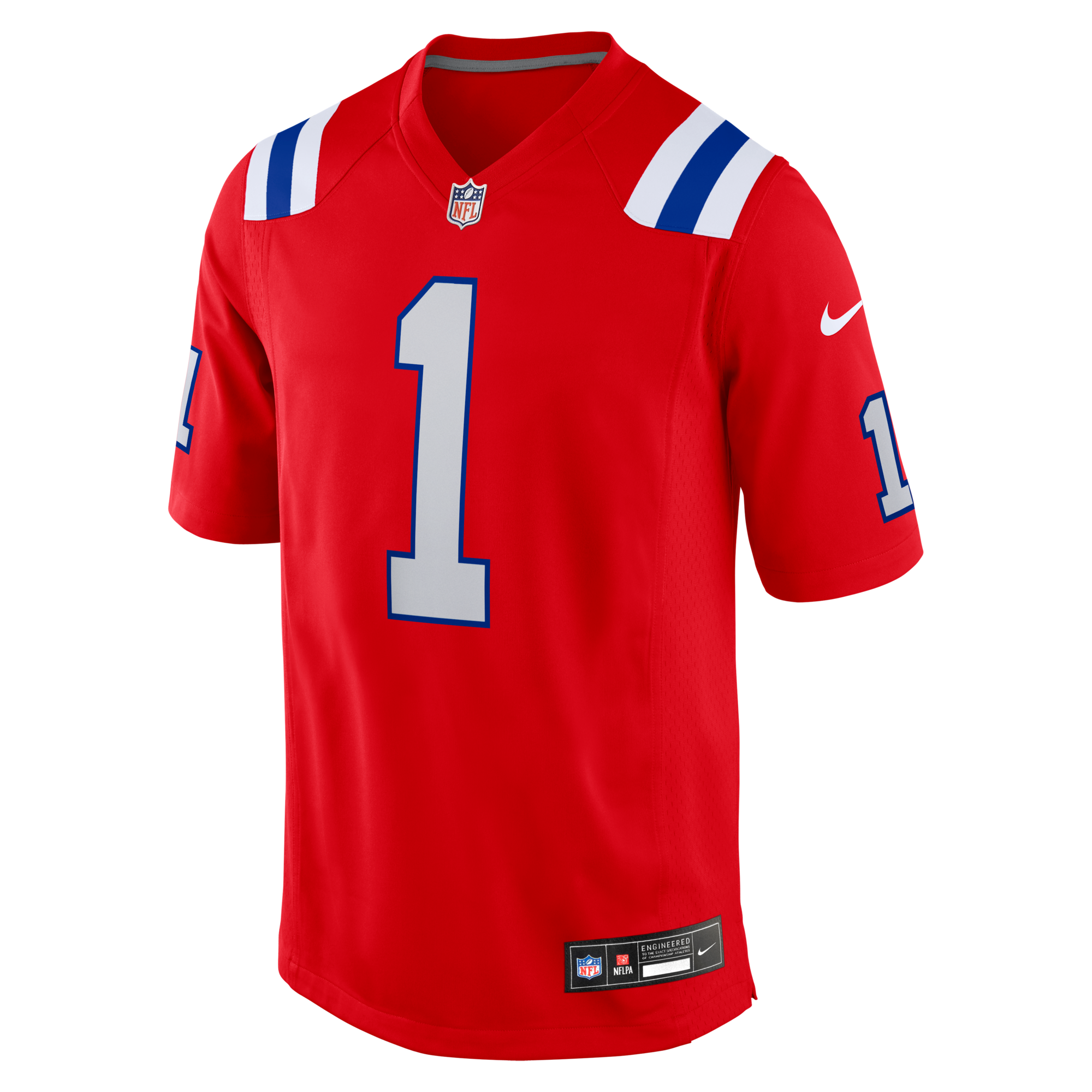 New England Patriots A.J. Brown Nike Red Game Jersey