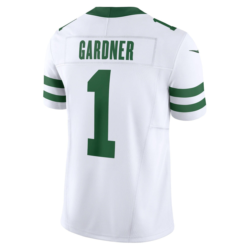 New York Jets Ahmad Sauce Gardner Nike Legacy White Vapor F.U.S.E. Limited Jersey