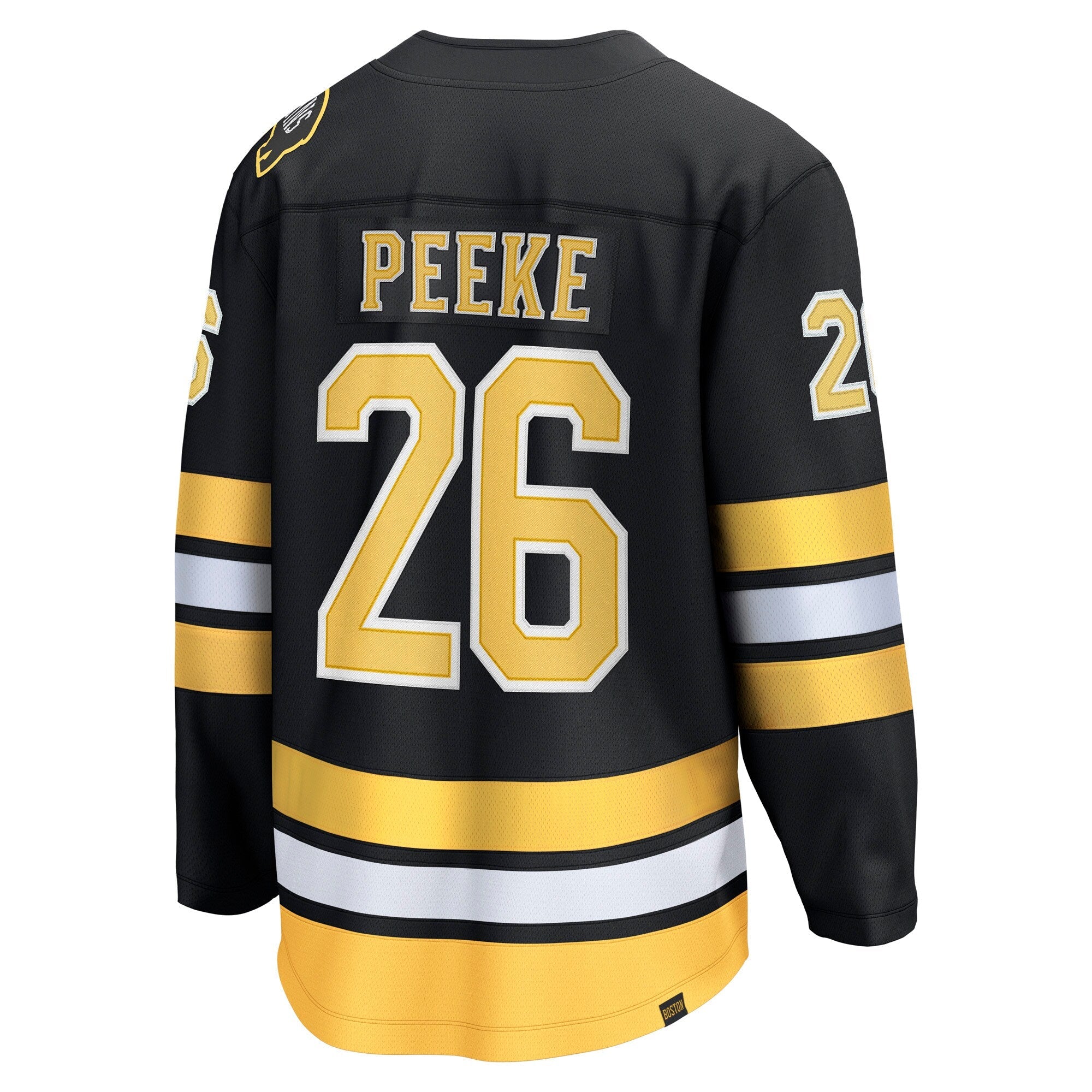 Boston Bruins Andrew Peeke Fanatics Black Home Breakaway Player Jersey