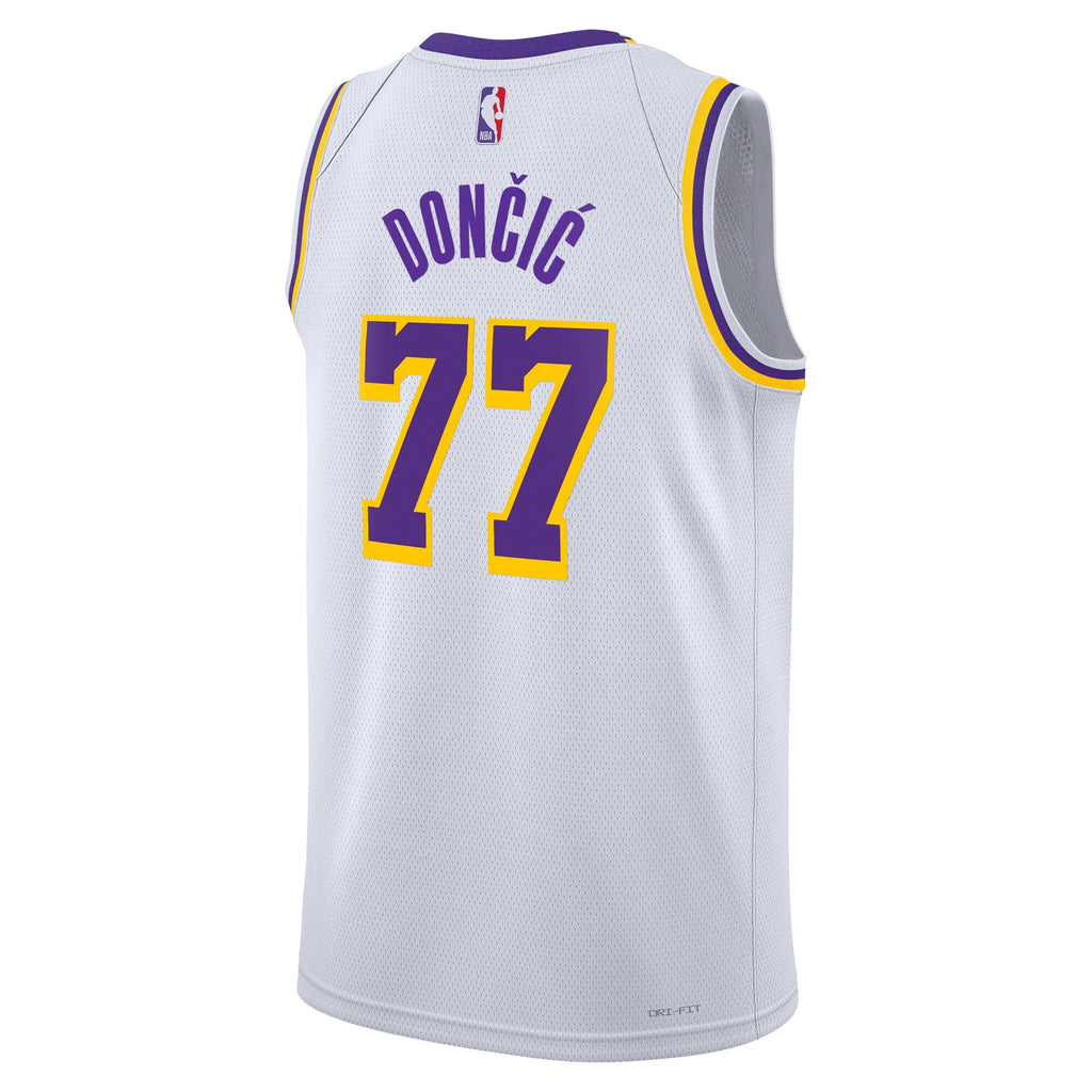 Los Angeles Lakers Nike Association Edition Swingman Jersey - White - Luka Don?i?