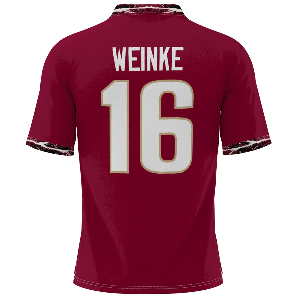 Chris Weinke Garnet Florida State Seminoles Heisman Football Jersey