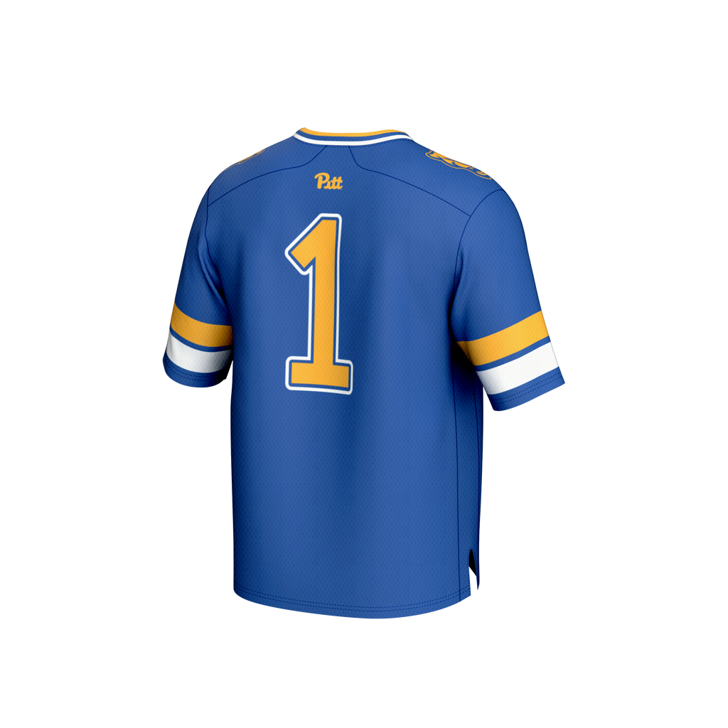 GameDay Greats #1 Royal Pitt Panthers Lightweight Collegiate Football Fashion Jersey