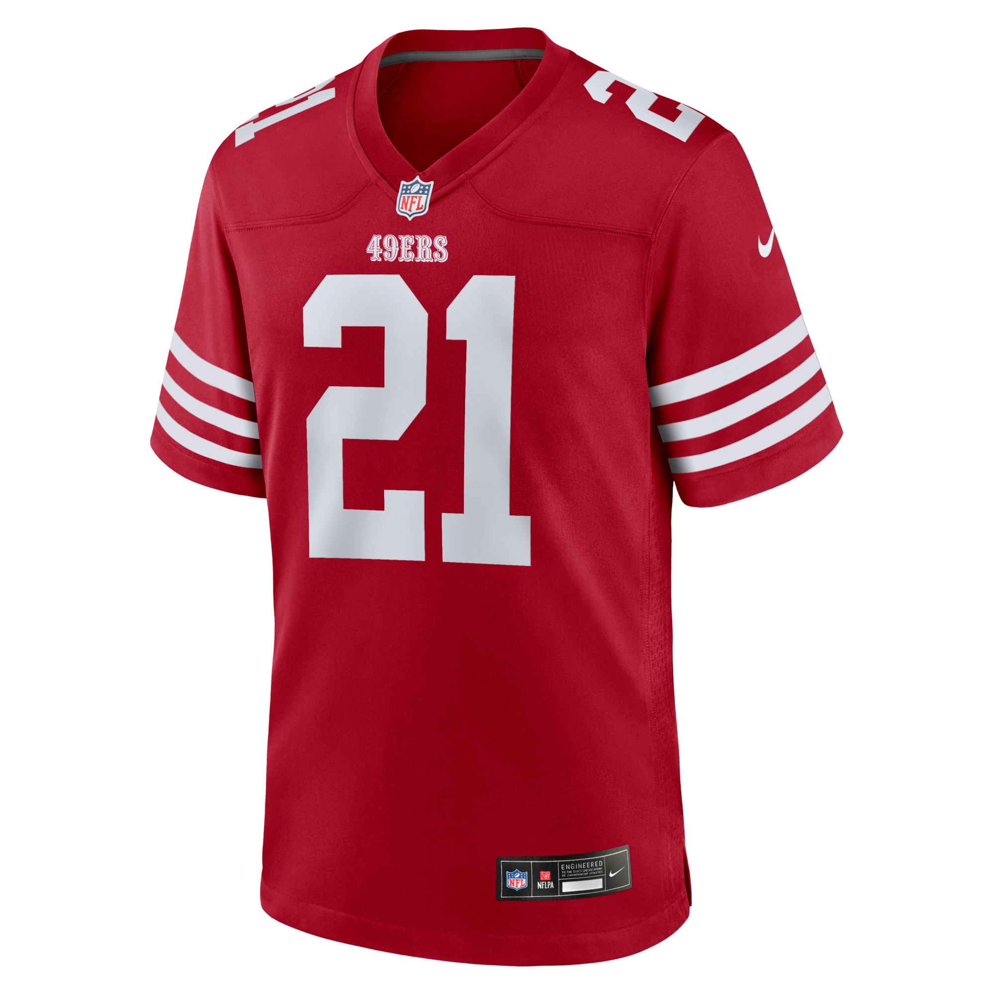 San Francisco 49ers Deion Sanders Nike Scarlet Team Retired Player Game Jersey
