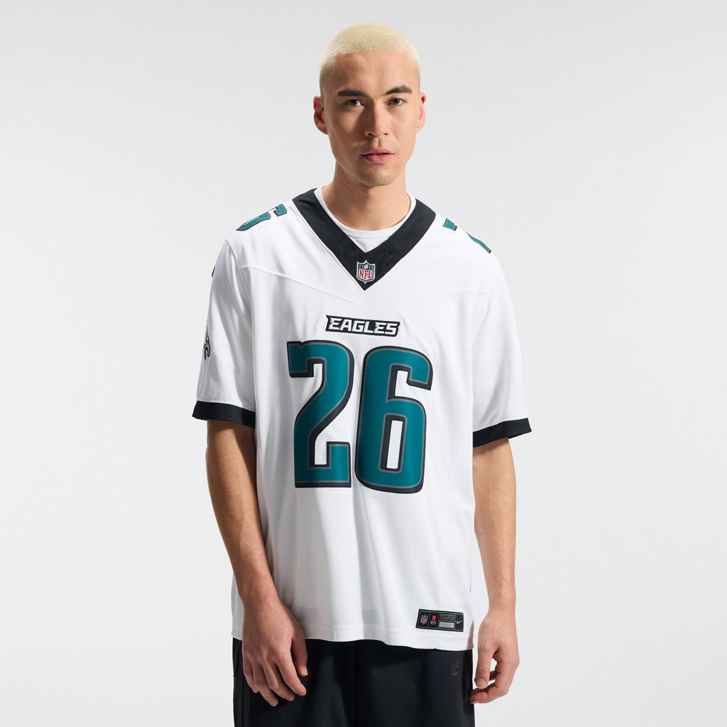 Philadelphia Eagles Saquon Barkley Nike White Vapor F.U.S.E. Stitched Limited Jersey