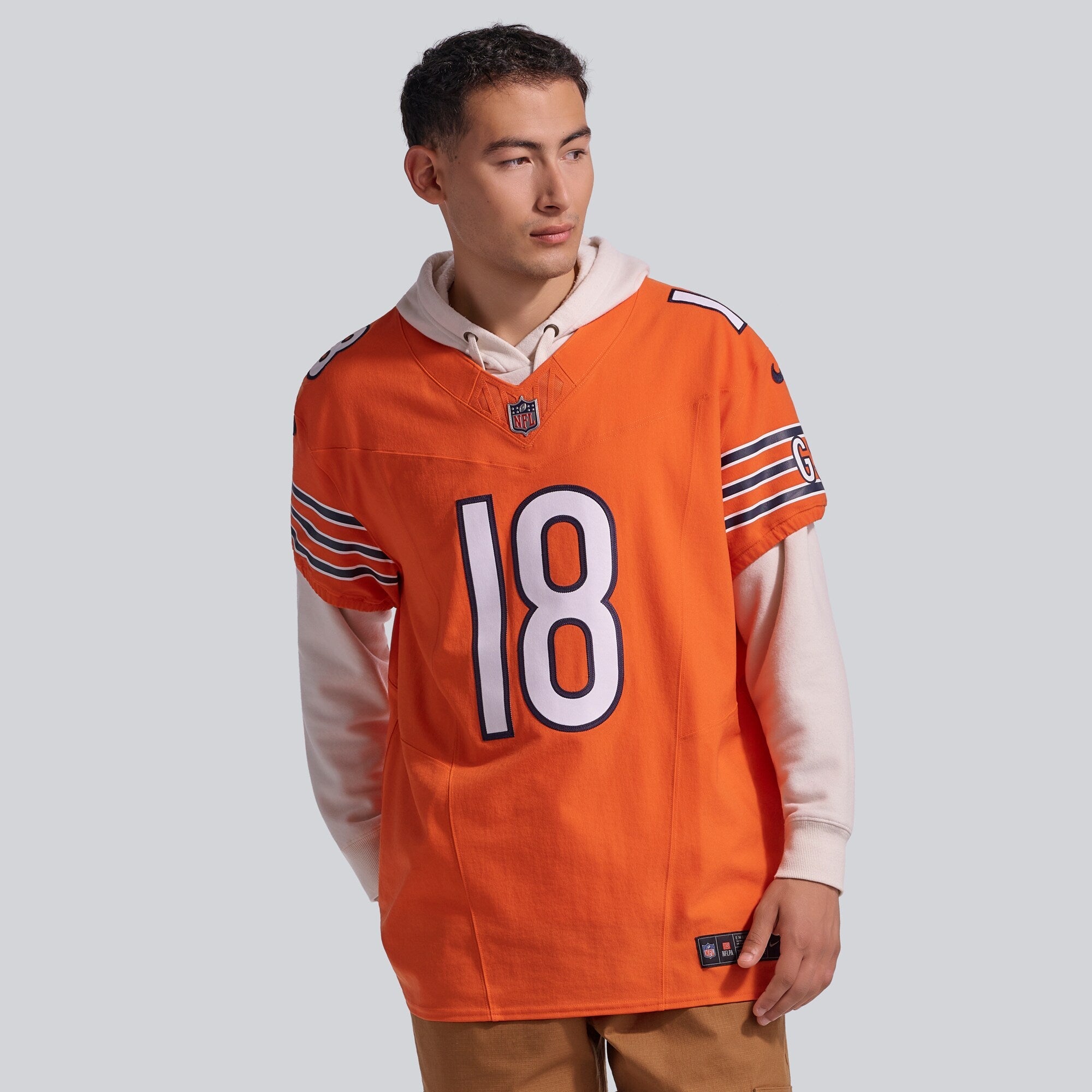 Chicago Bears Caleb Williams Nike Orange Alternate Vapor F.U.S.E. Elite Jersey