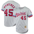 Montreal Expos Pedro Martinez Mitchell & Ness Gray Cooperstown Collection Authentic Jersey