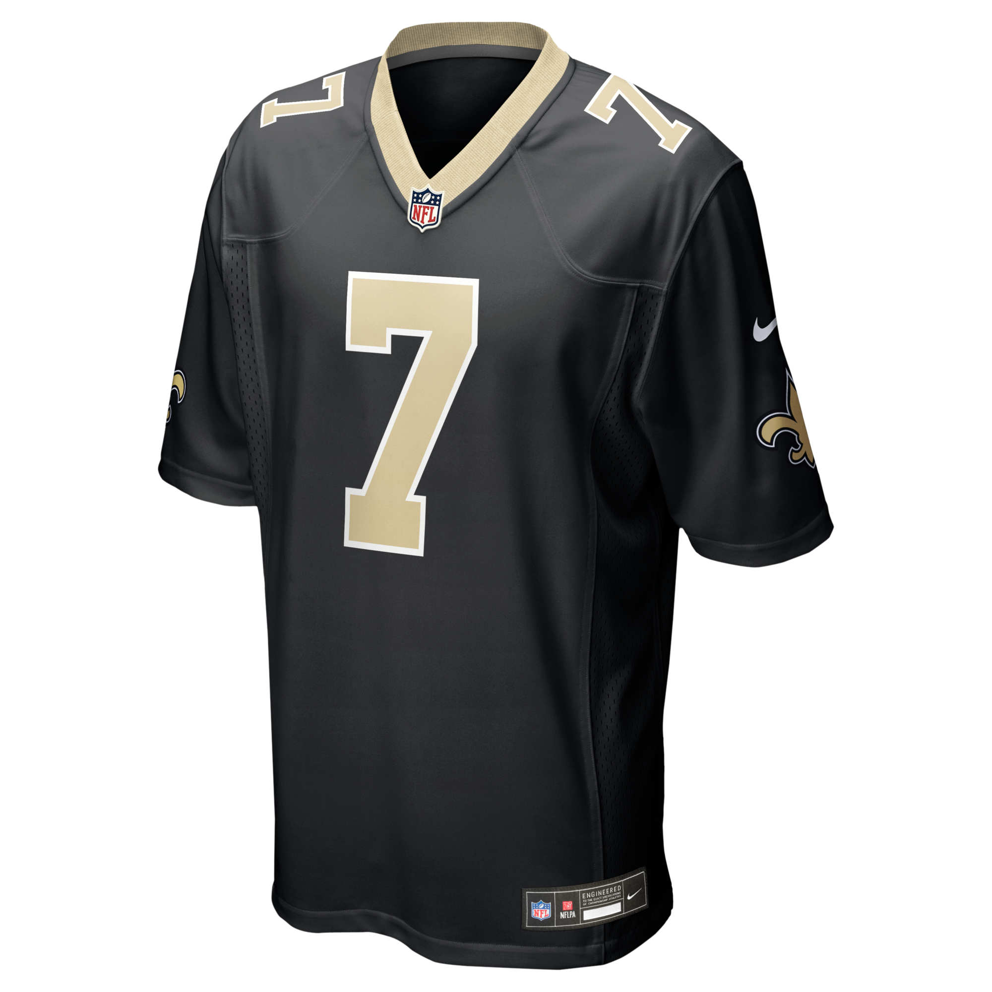 New Orleans Saints Taysom Hill Nike Black Game Jersey