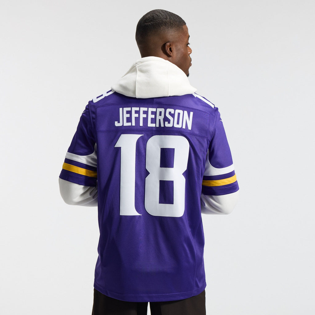 Minnesota Vikings Justin Jefferson Nike Purple Team Vapor F.U.S.E. Stitched Limited Jersey