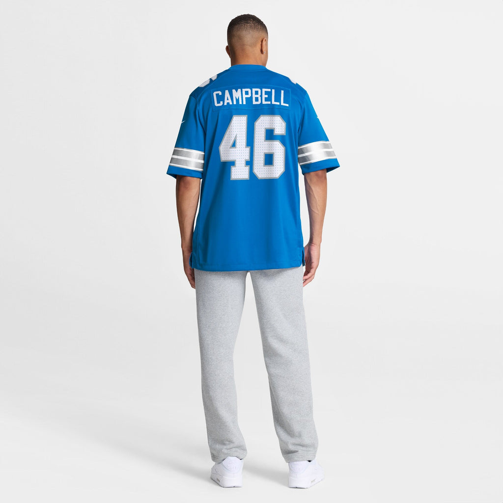 Detroit Lions Jack Campbell Nike Blue Game Jersey