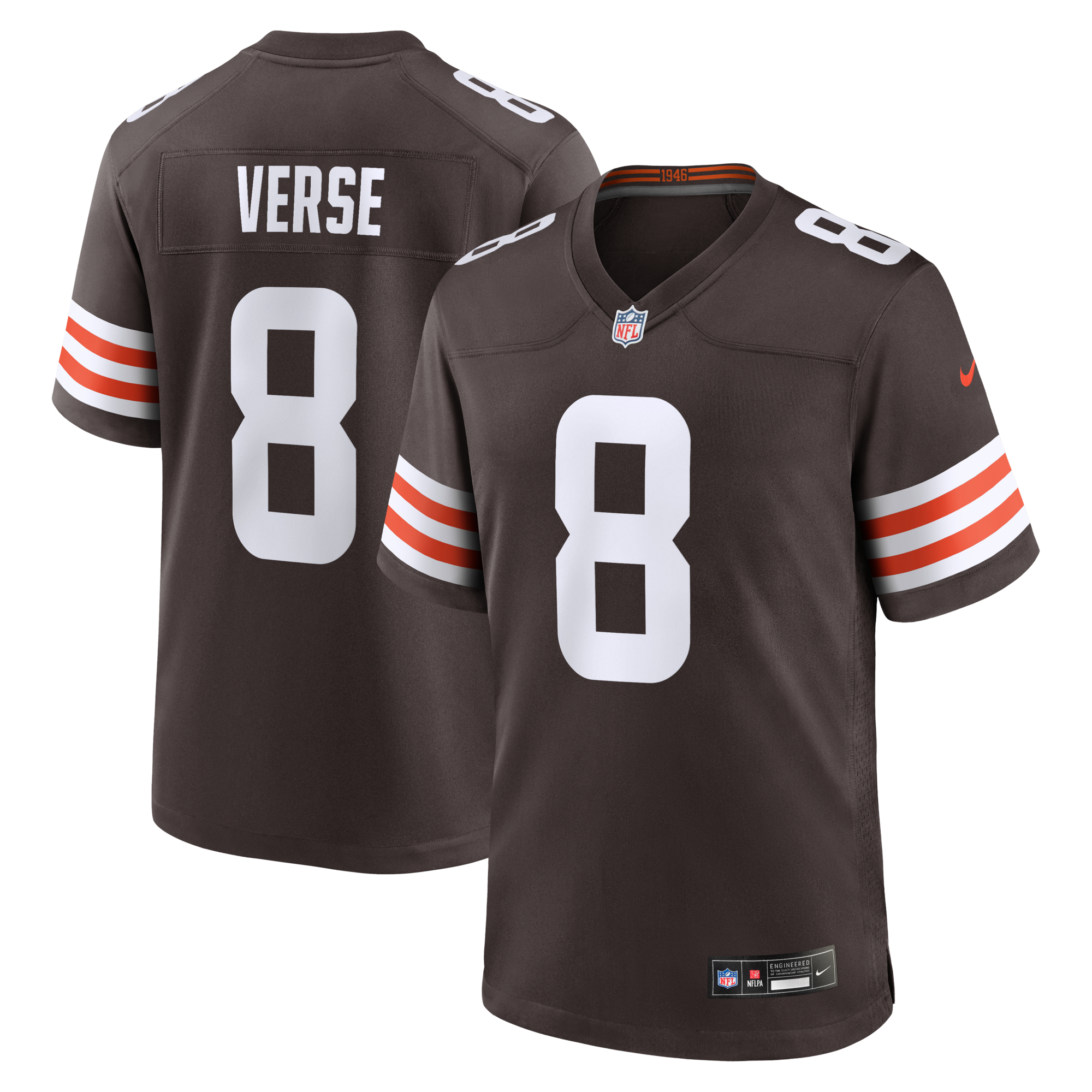 Cleveland Browns Jared Verse Nike Brown Nike Game Jersey