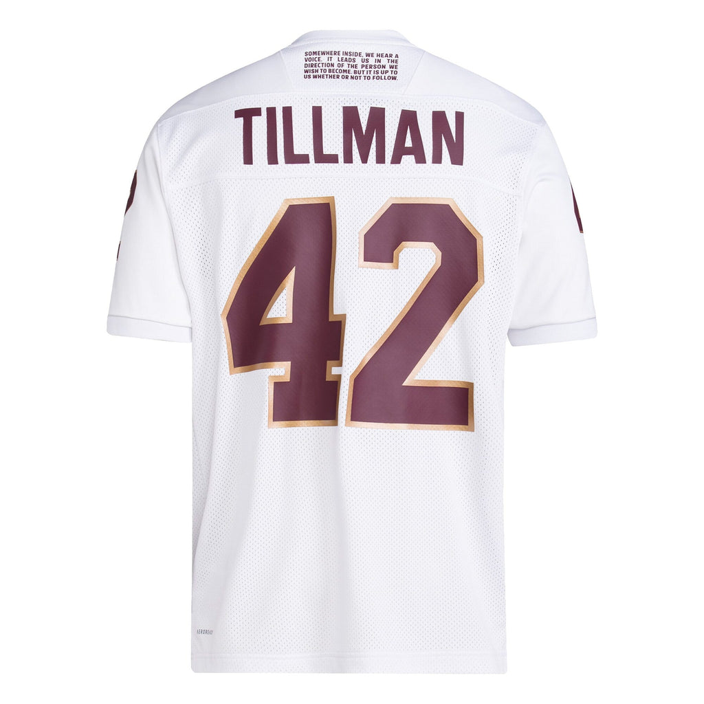 adidas Pat Tillman #42 White Arizona State Sun Devils Away Icon Premier Football Jersey
