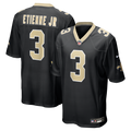 New Orleans Saints Travis Etienne Jr Nike Black Game Jersey