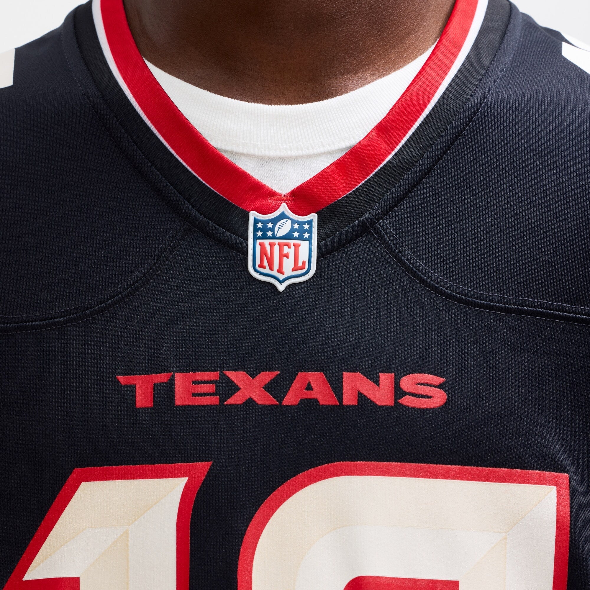 Houston Texans Nico Collins Nike Navy Game Jersey