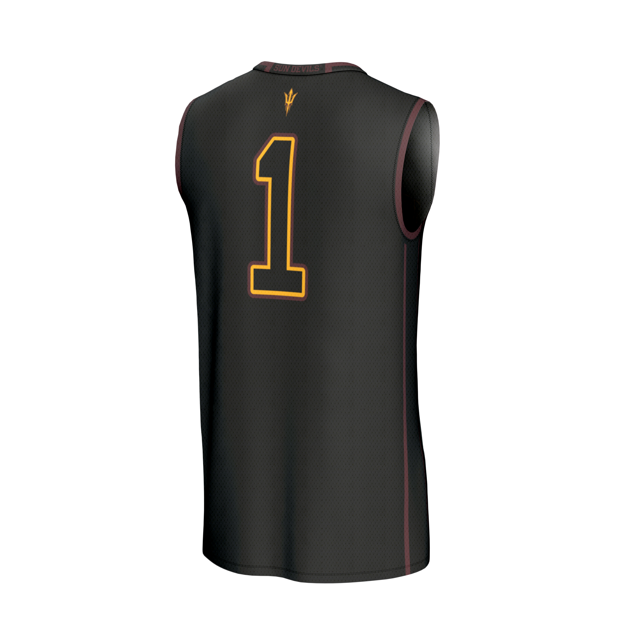 GameDay Greats Black #1 Arizona State Sun Devils Lightweight Collegiate Basketball Fashion Jersey