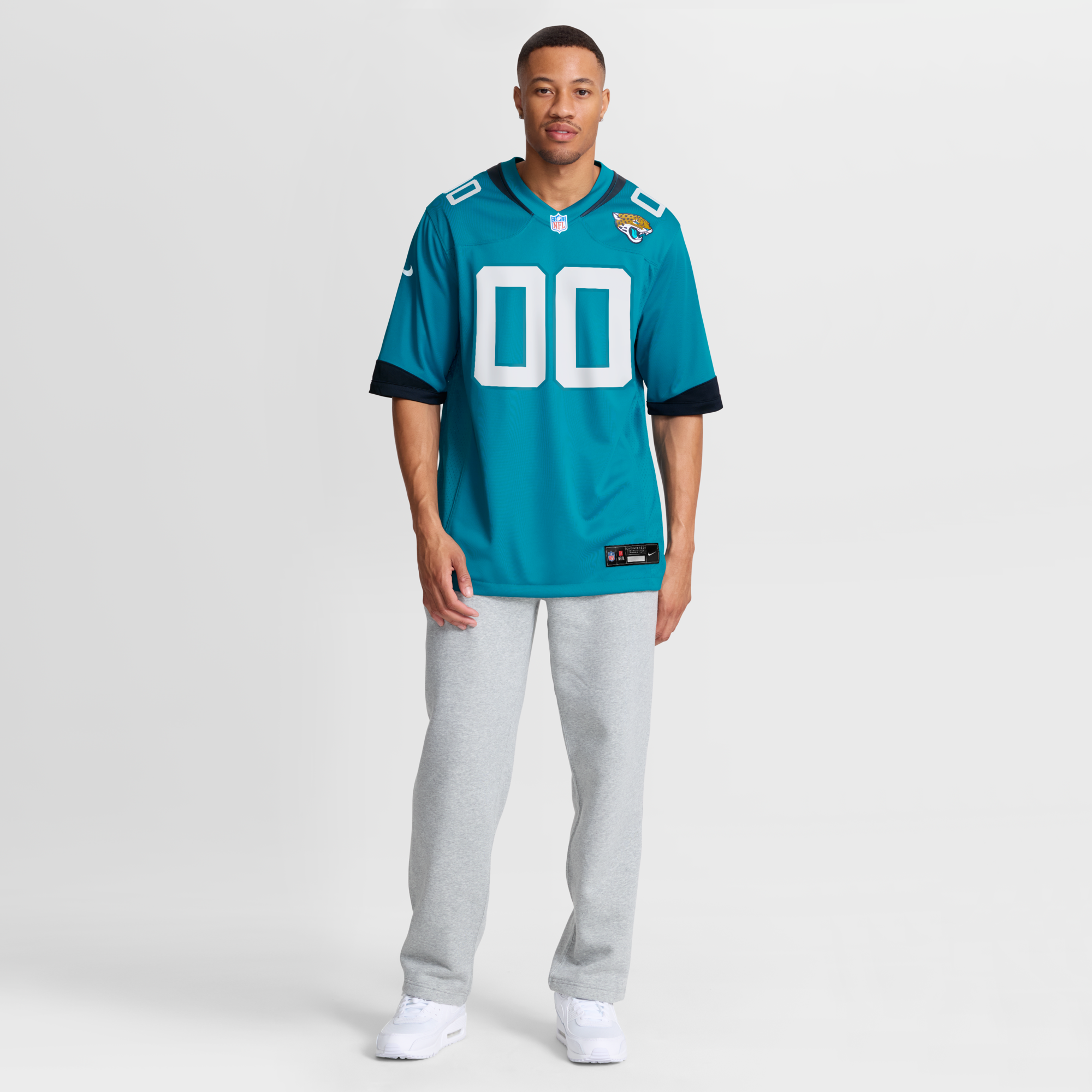Jacksonville Jaguars Nike Teal Custom Game Jersey