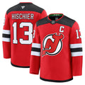New Jersey Devils Nico Hischier Fanatics Red Home Premium Jersey