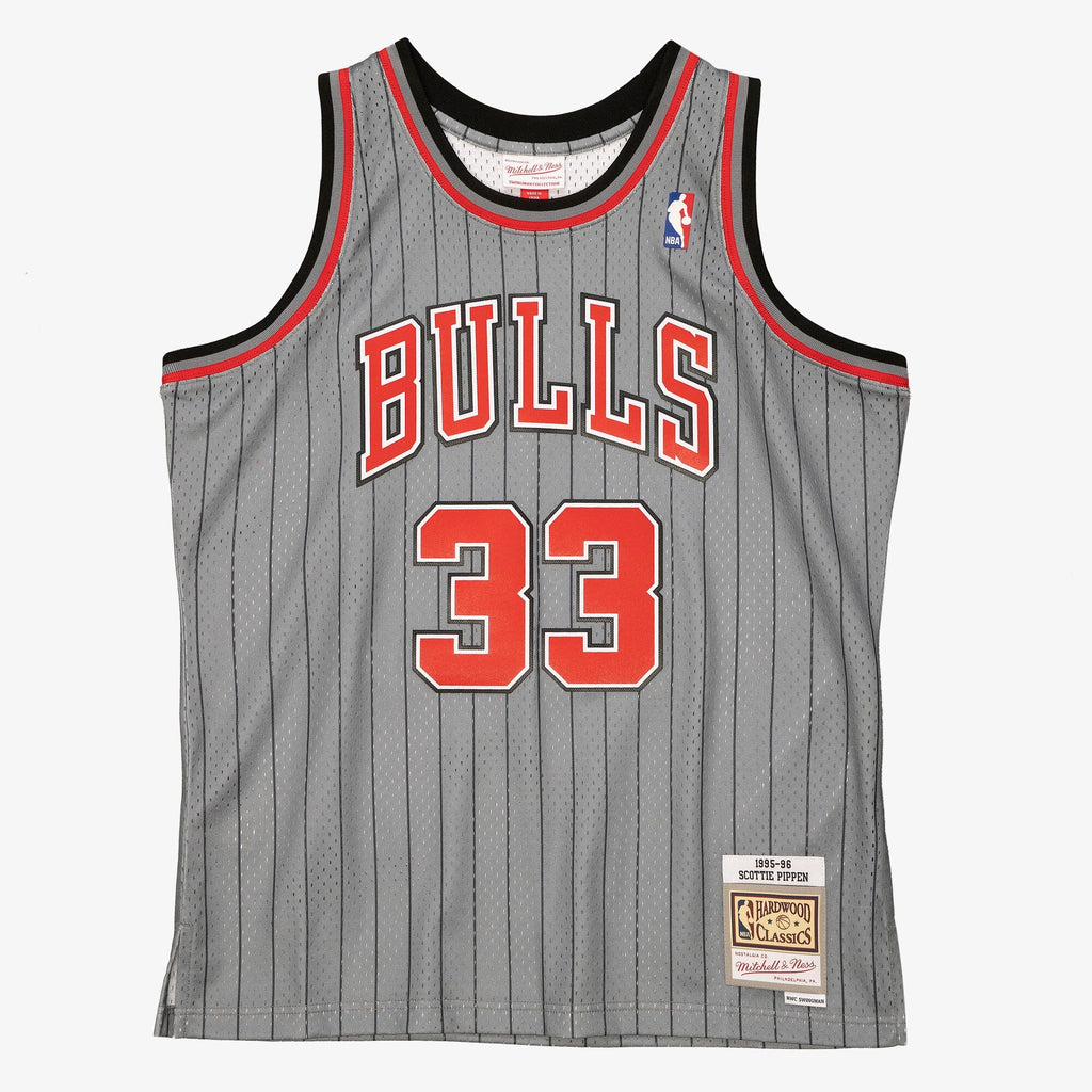 Chicago Bulls Mitchell & Ness Scottie Pippen 1995 Reload Swingman Authentic Jersey - Grey