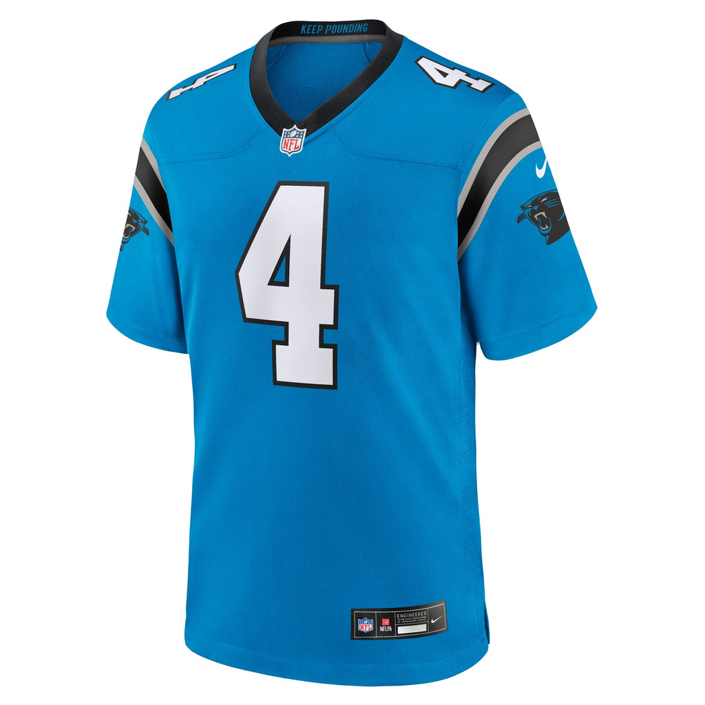 Carolina Panthers Tetairoa McMillan Nike Blue Alternate Game Jersey