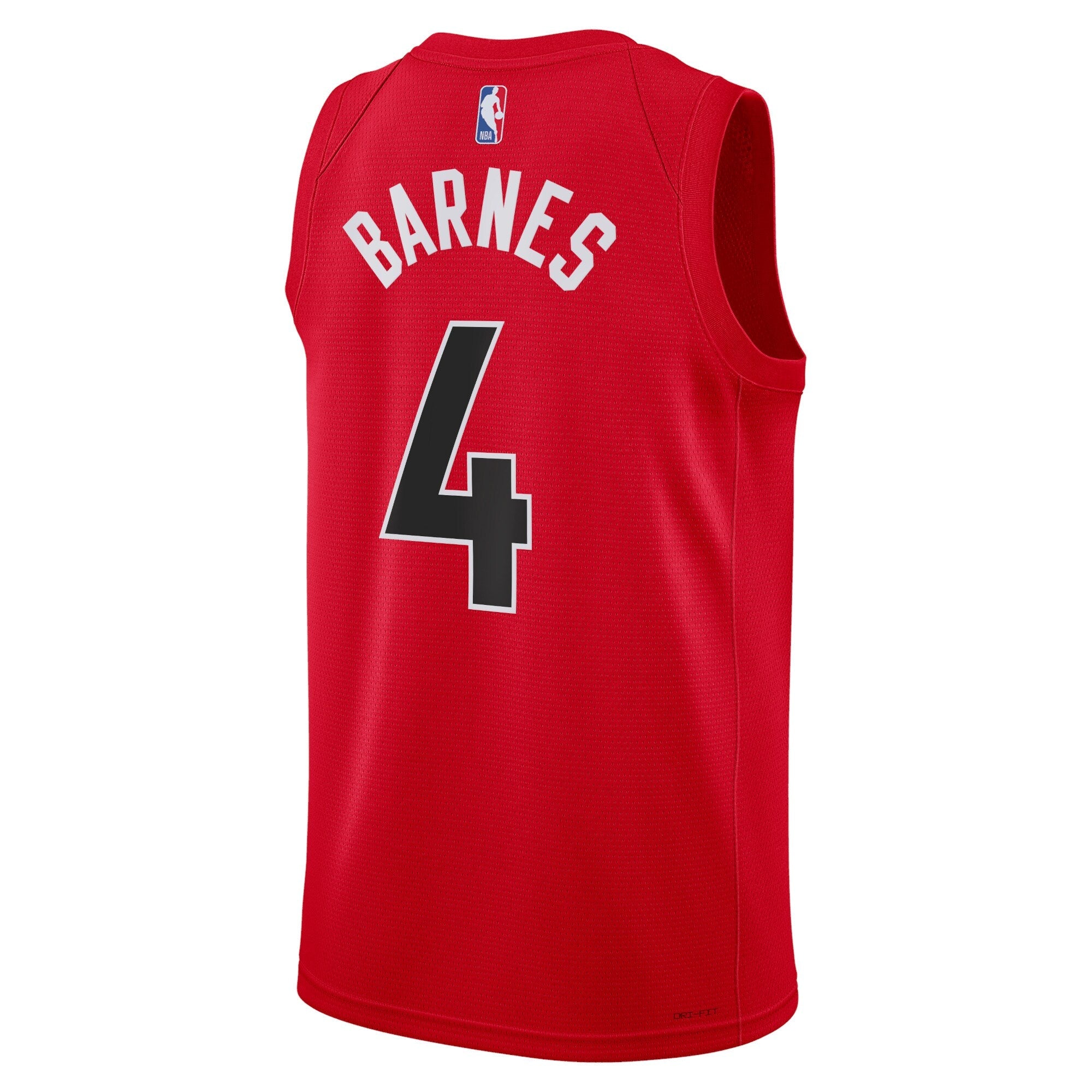 Toronto Raptors Nike Icon Edition Swingman Jersey - Red - Scottie Barnes