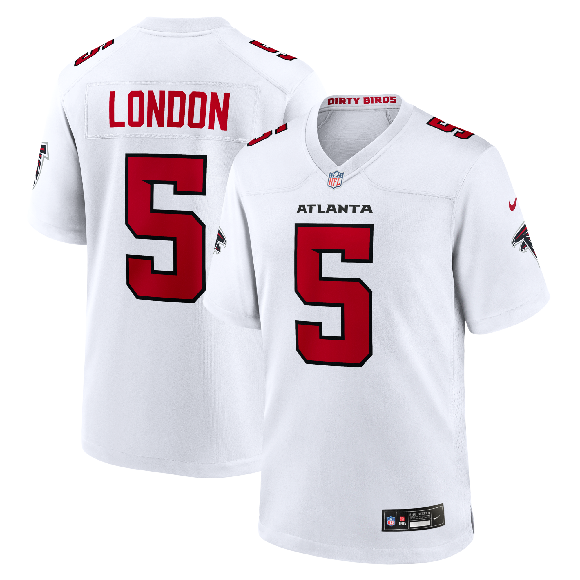 Atlanta Falcons Drake London Nike White Game Jersey