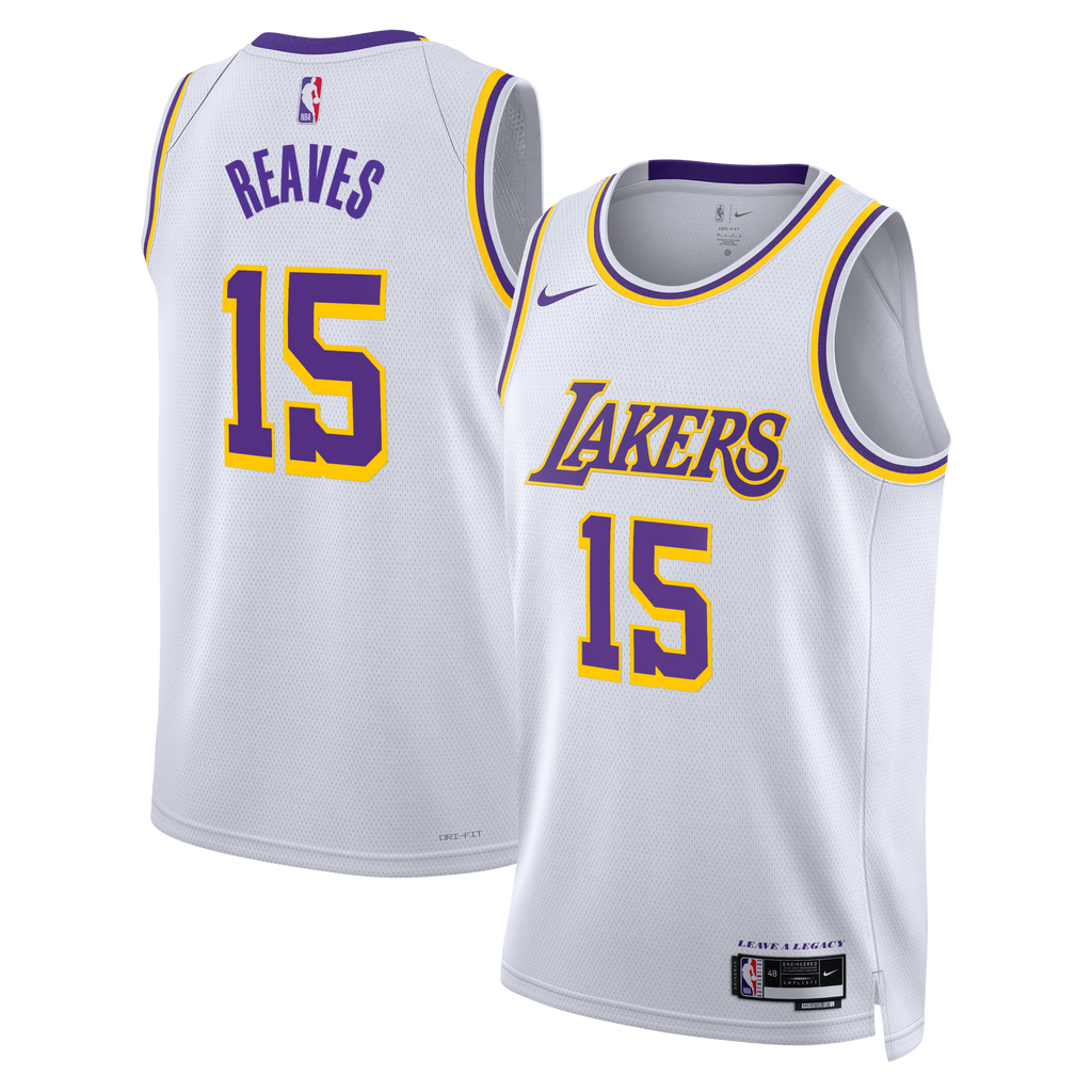 Los Angeles Lakers Nike Association Edition Swingman Jersey - White - Austin Reaves