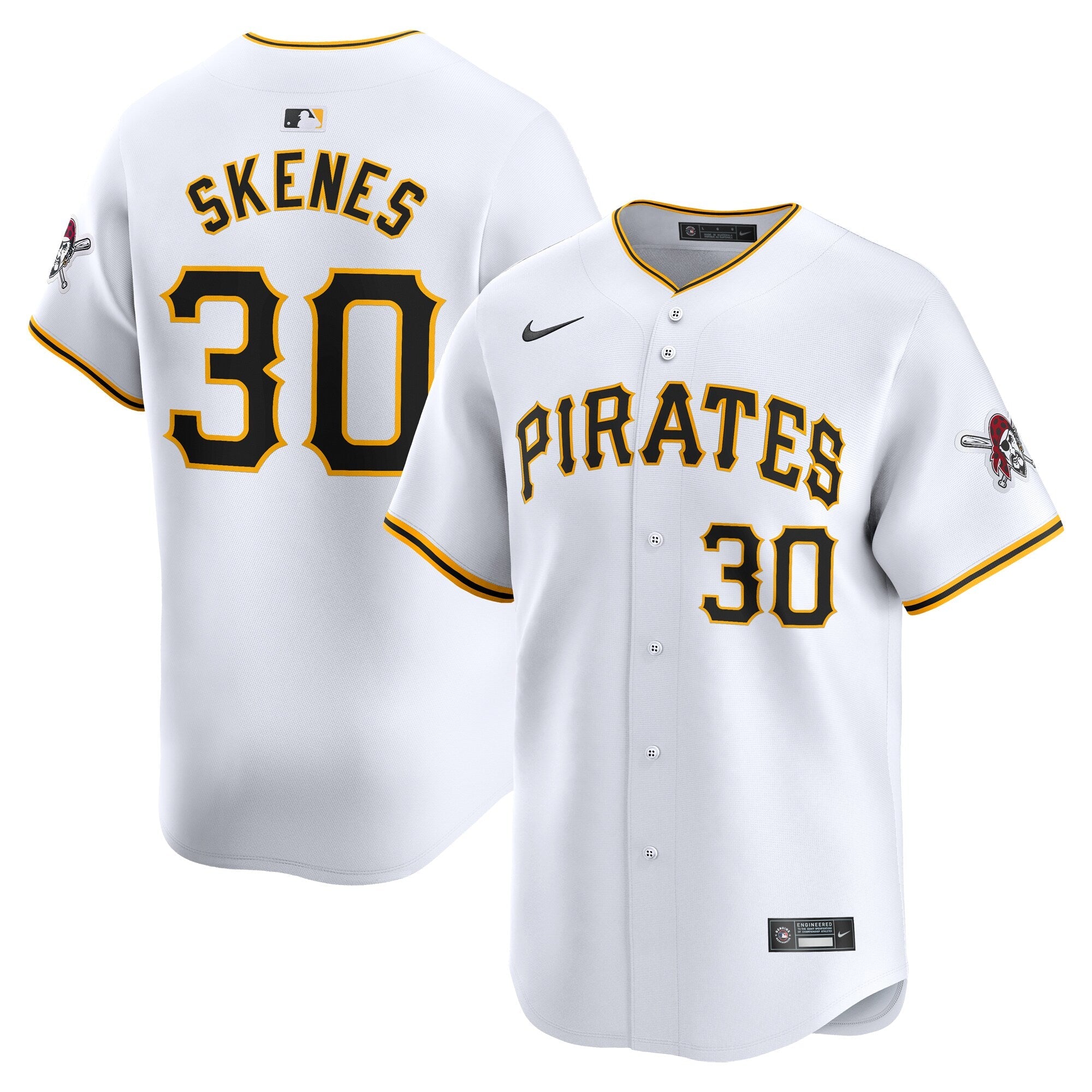 Pittsburgh Pirates Paul Skenes Nike White Home Limited Player Jersey