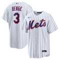 New York Mets Carson Benge Nike White Home Replica Jersey