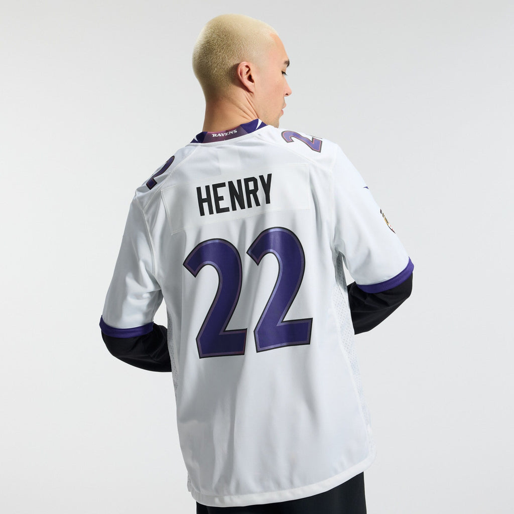 Baltimore Ravens Derrick Henry Nike White Game Jersey