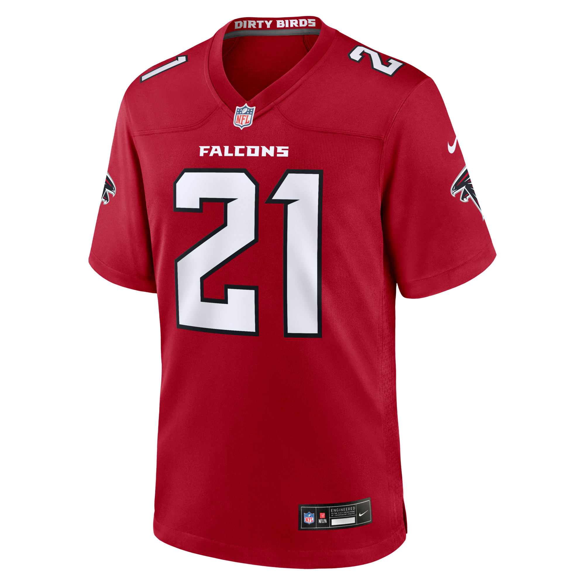 Atlanta Falcons Deion Sanders Nike Red Retired Player Game Jersey