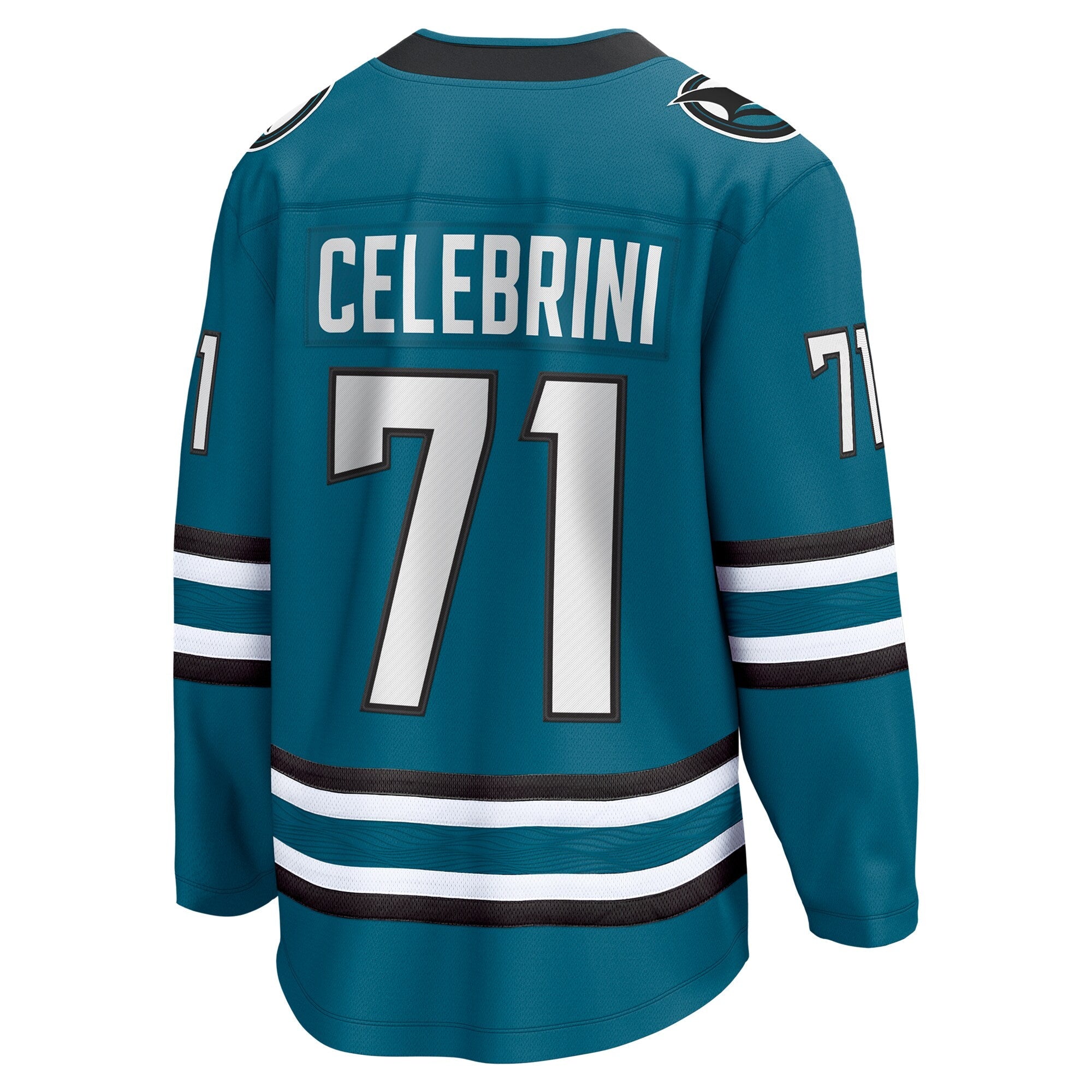 San Jose Sharks Macklin Celebrini Fanatics Teal Home Breakaway Jersey