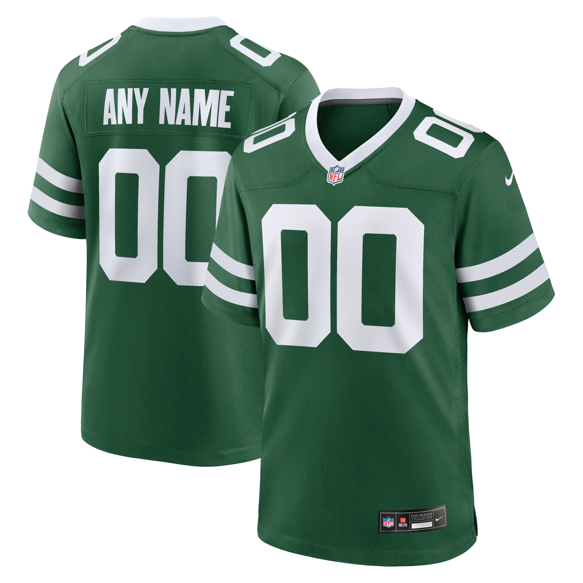 New York Jets Nike Legacy Green Custom Game Jersey