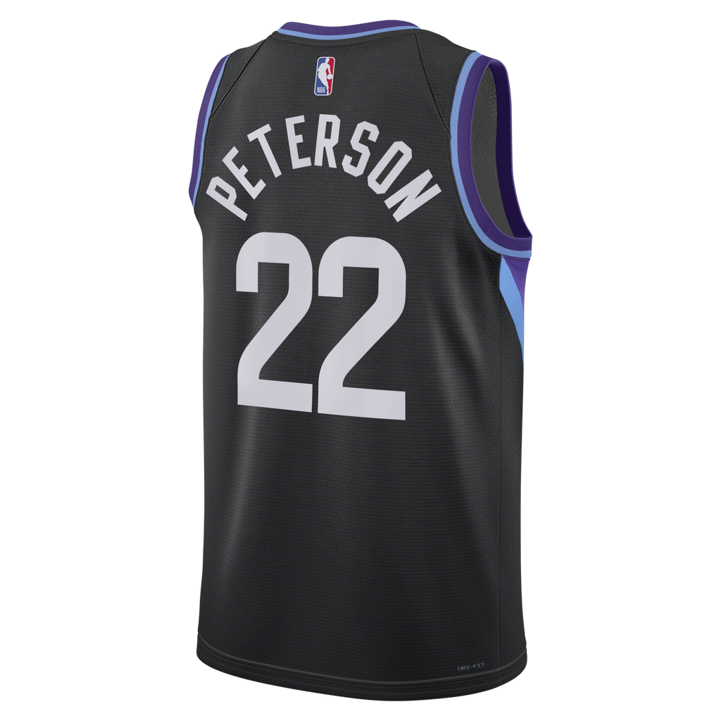 Utah Jazz Jordan Brand Statement Edition Swingman Jersey - Black - Darryn Peterson -