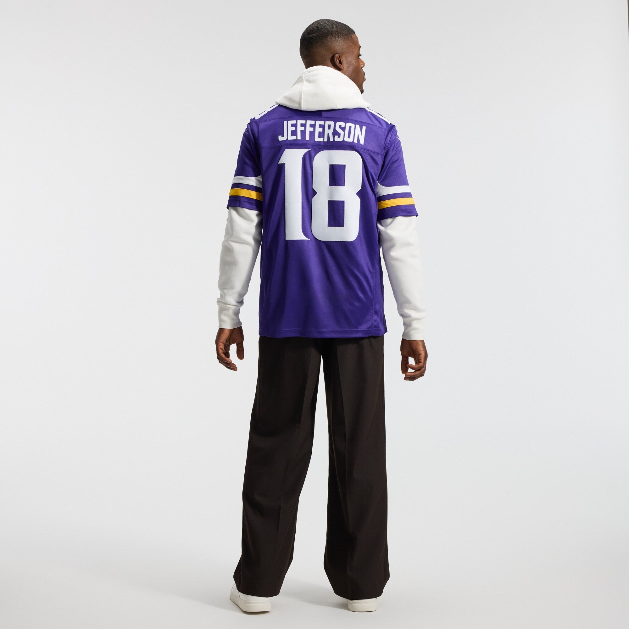 Minnesota Vikings Justin Jefferson Nike Purple Team Vapor F.U.S.E. Stitched Limited Jersey