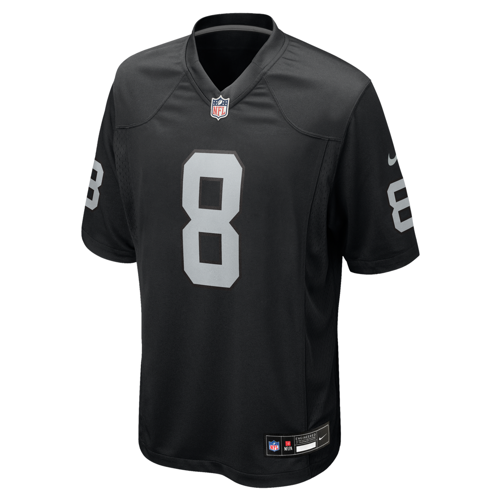 Las Vegas Raiders Kirk Cousins Nike Black Team Game Jersey