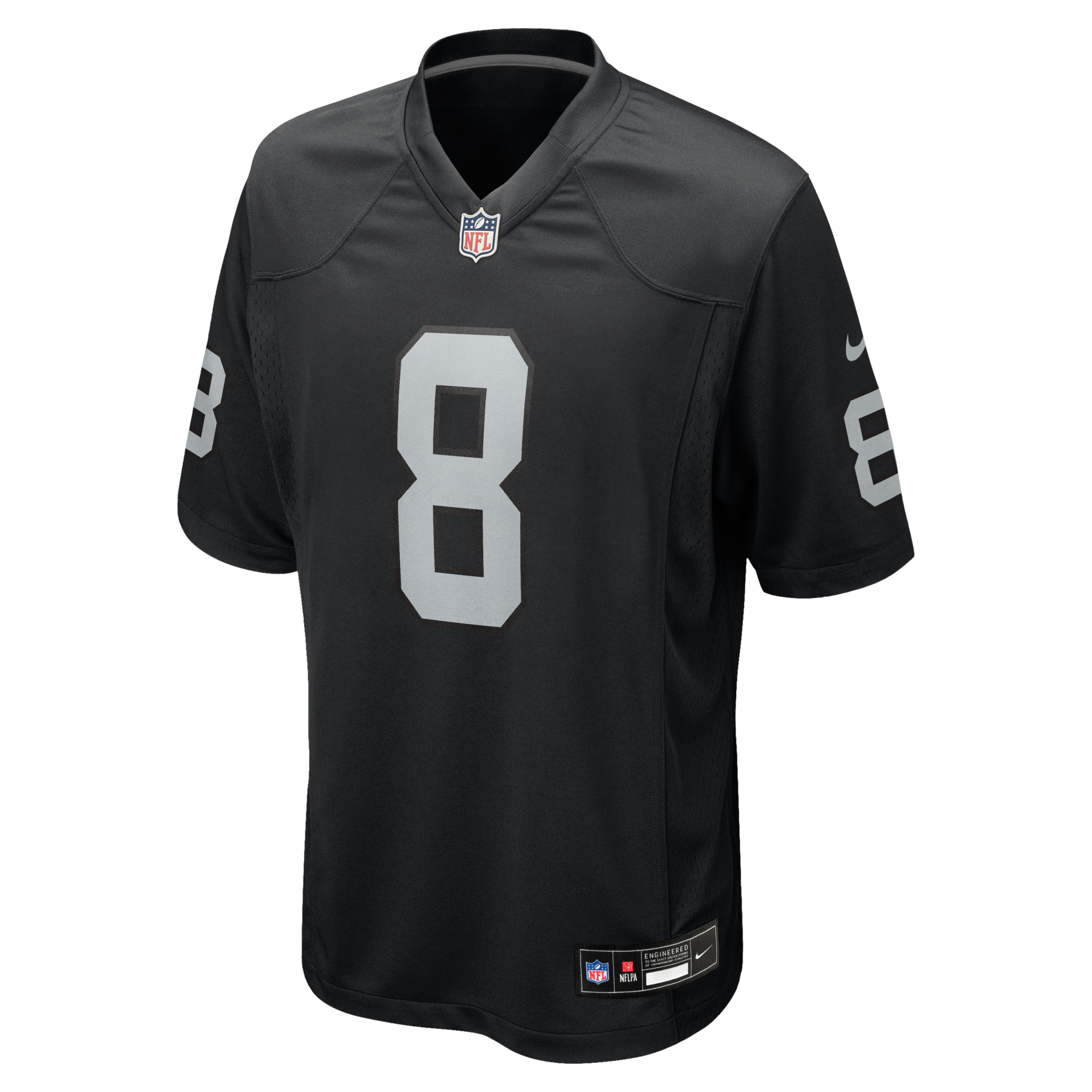 Las Vegas Raiders Kirk Cousins Nike Black Team Game Jersey